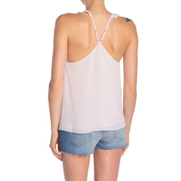 Naked Zebra Pink Ruffled Halter Neck Tank Top - Picture 2 of 6